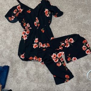 NWOT Maurices Flower Jumpsuit